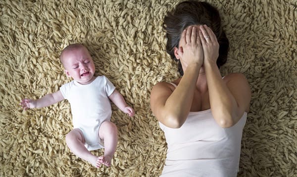 woman who experienced trauma with childbirth