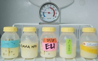 extra breast milk in freezer